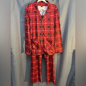 Men’s Red Plaid Pajama Set- Christmas/Holiday